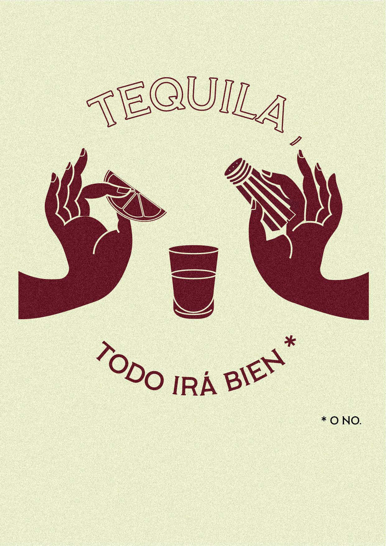 Tequila Humorous Quote Poster