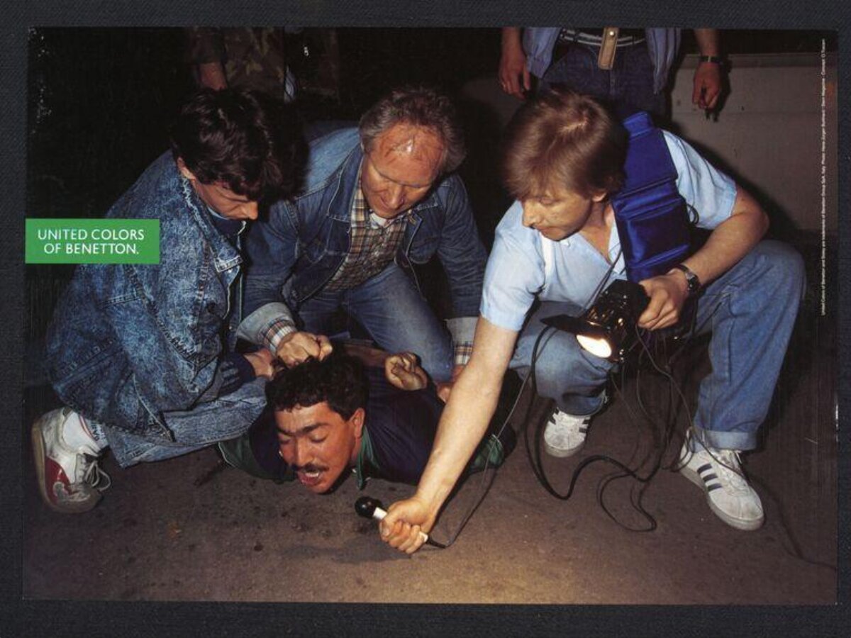 Benetton Ad of Arrest Scene