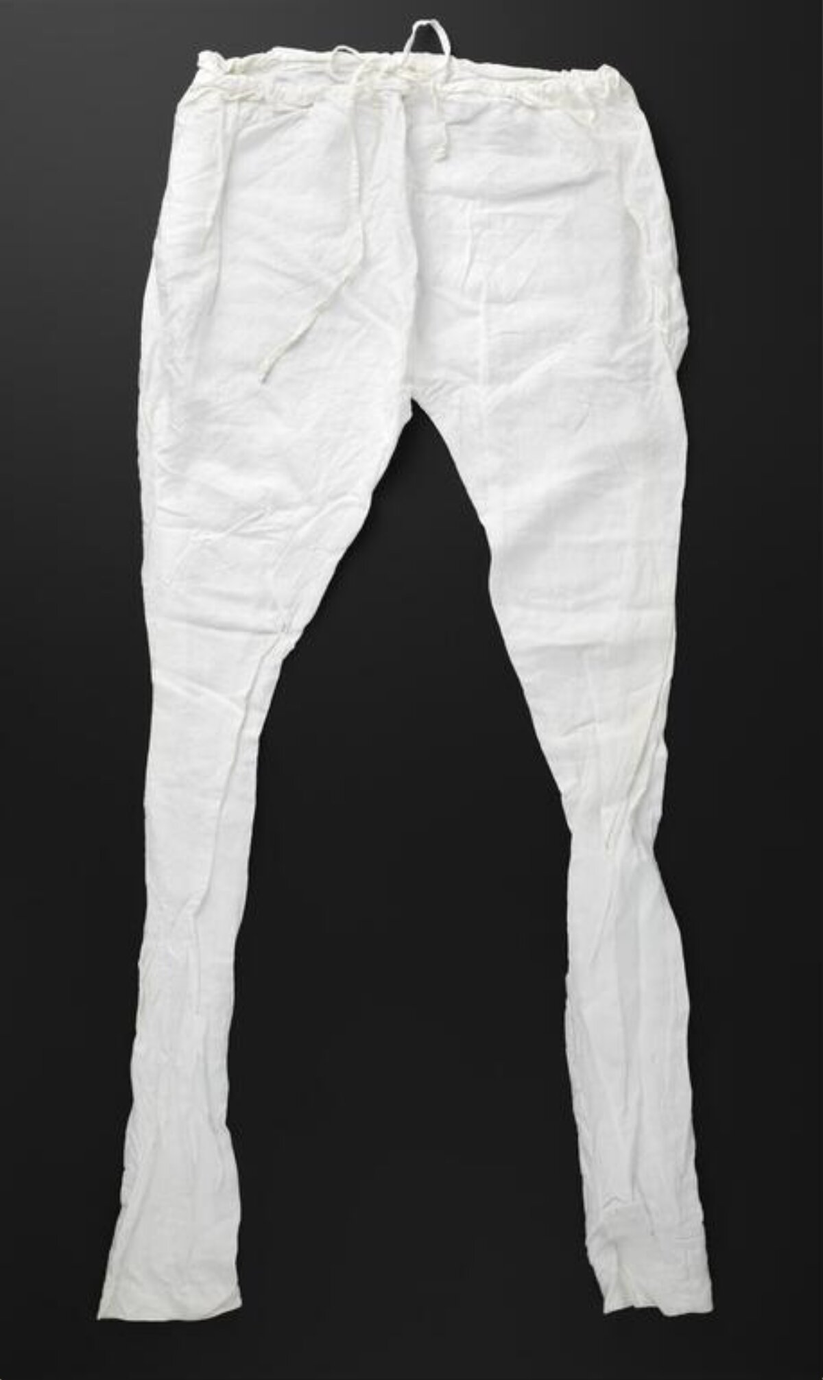 White Linen Casual Trousers