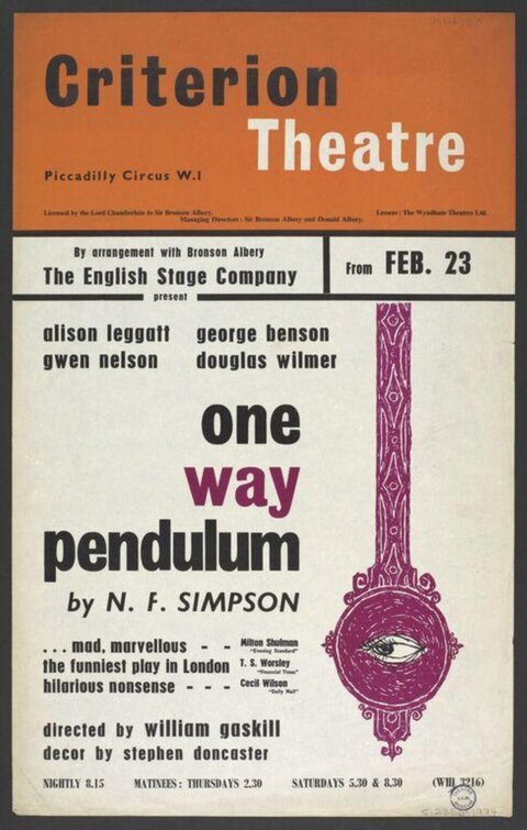 Criterion Theatre One Way Pendulum Poster