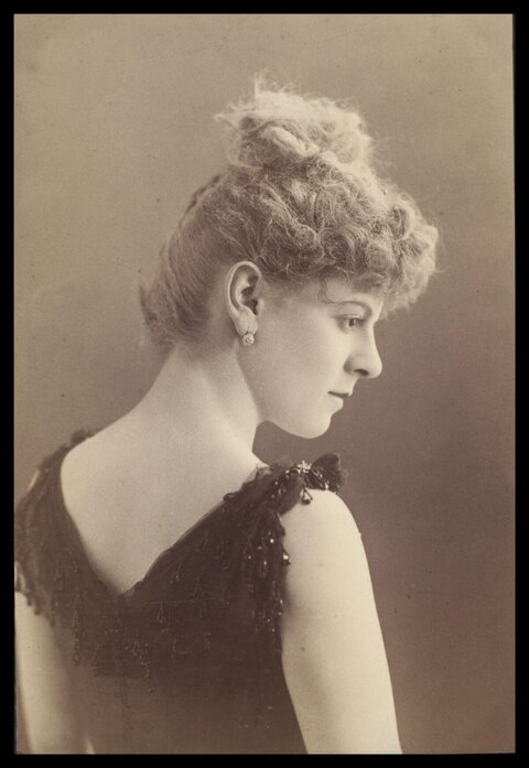 Vintage Profile Portrait of a Woman
