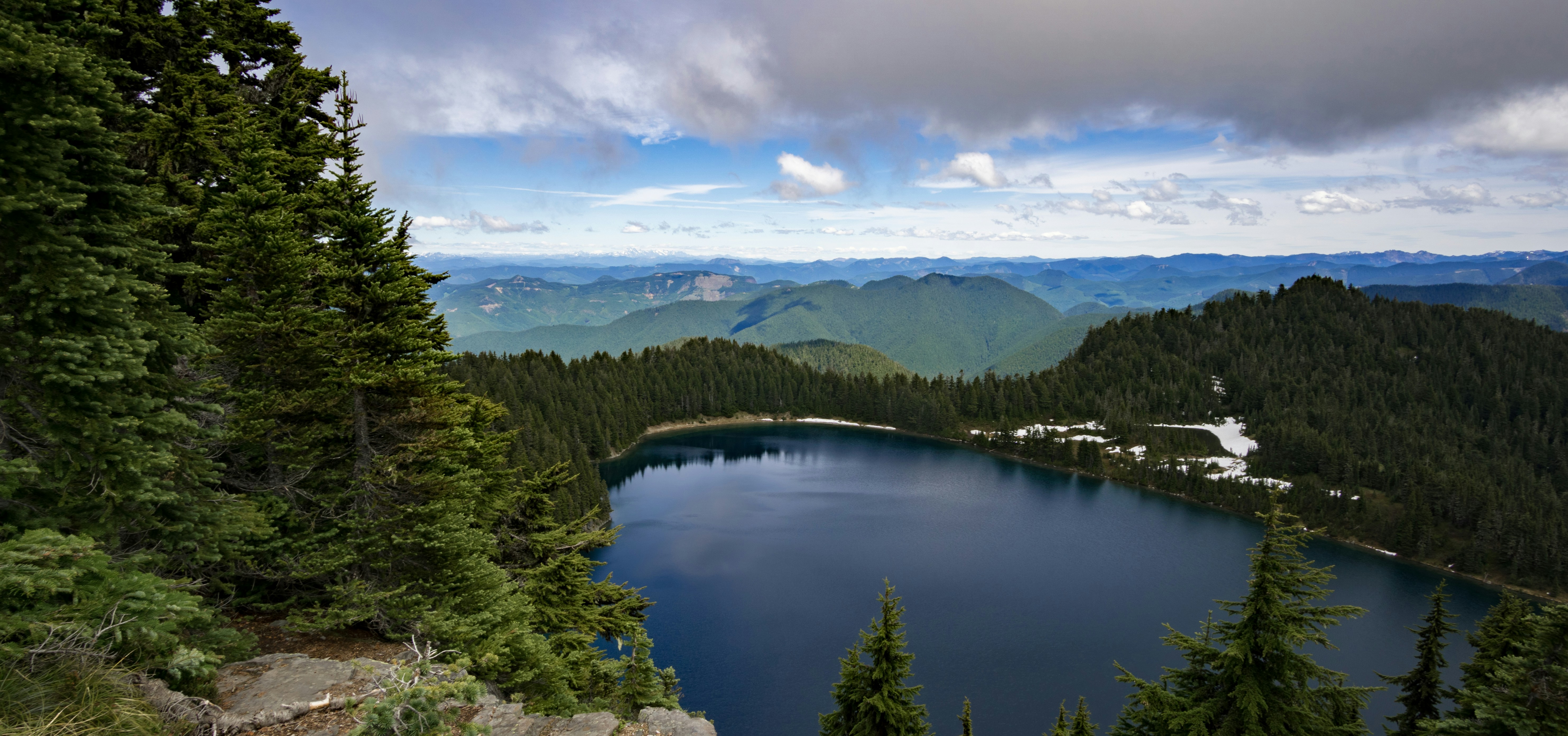 Forest-ringed Mountain Lake