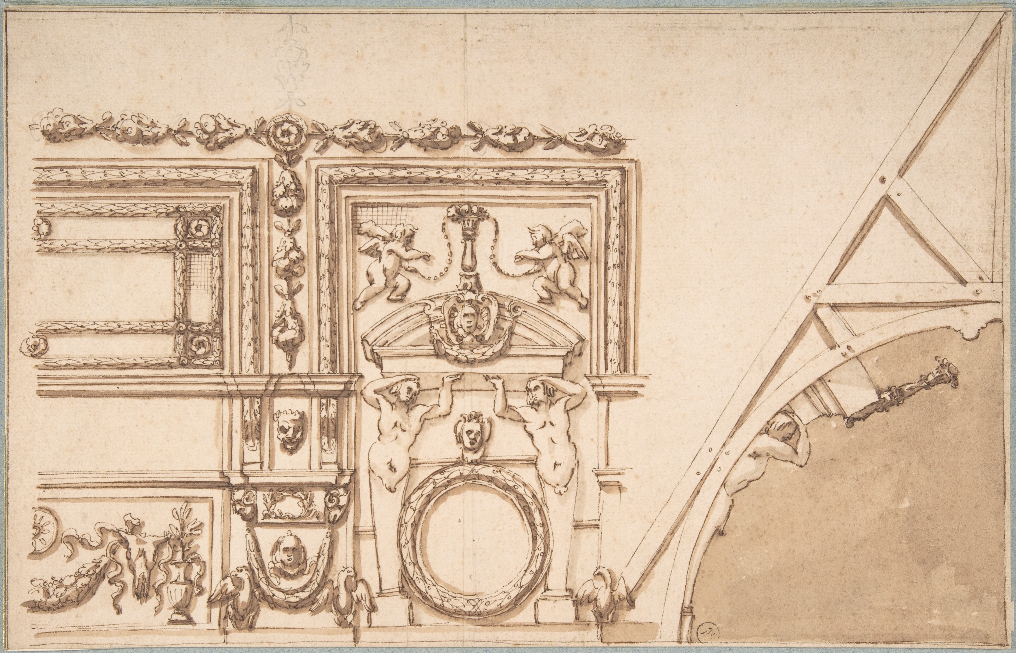 Ornate Architectural Decorative Sketch