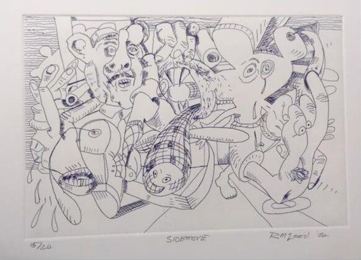 Sidemove Abstract Surreal Drawing