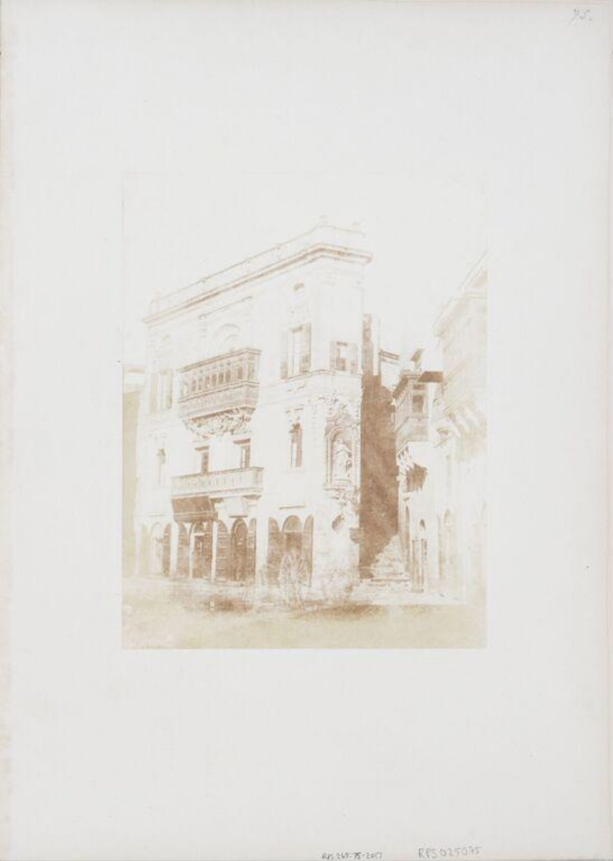 Faded Photo of Historic Street Building