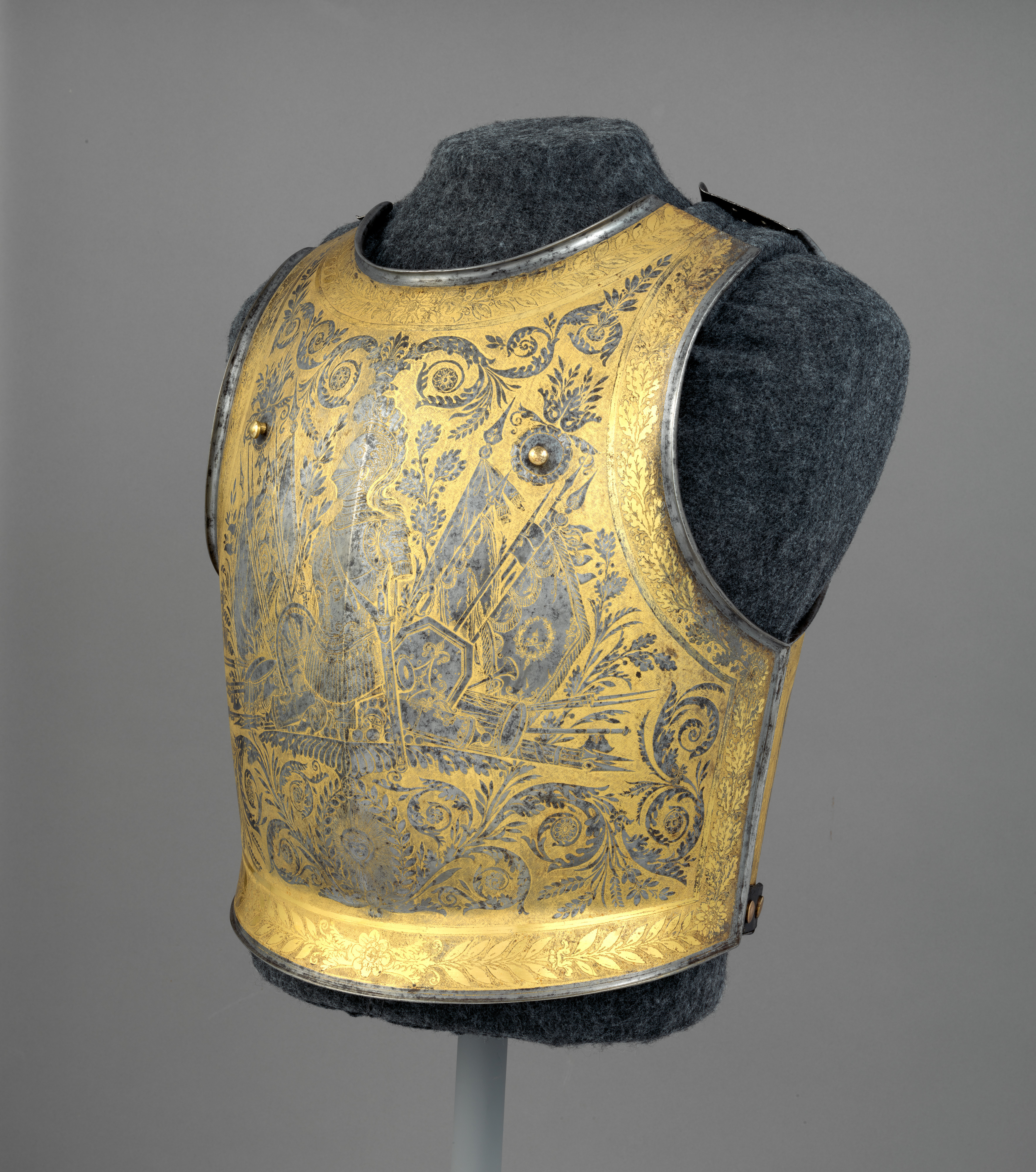 Decorated Gilded Armor Breastplate
