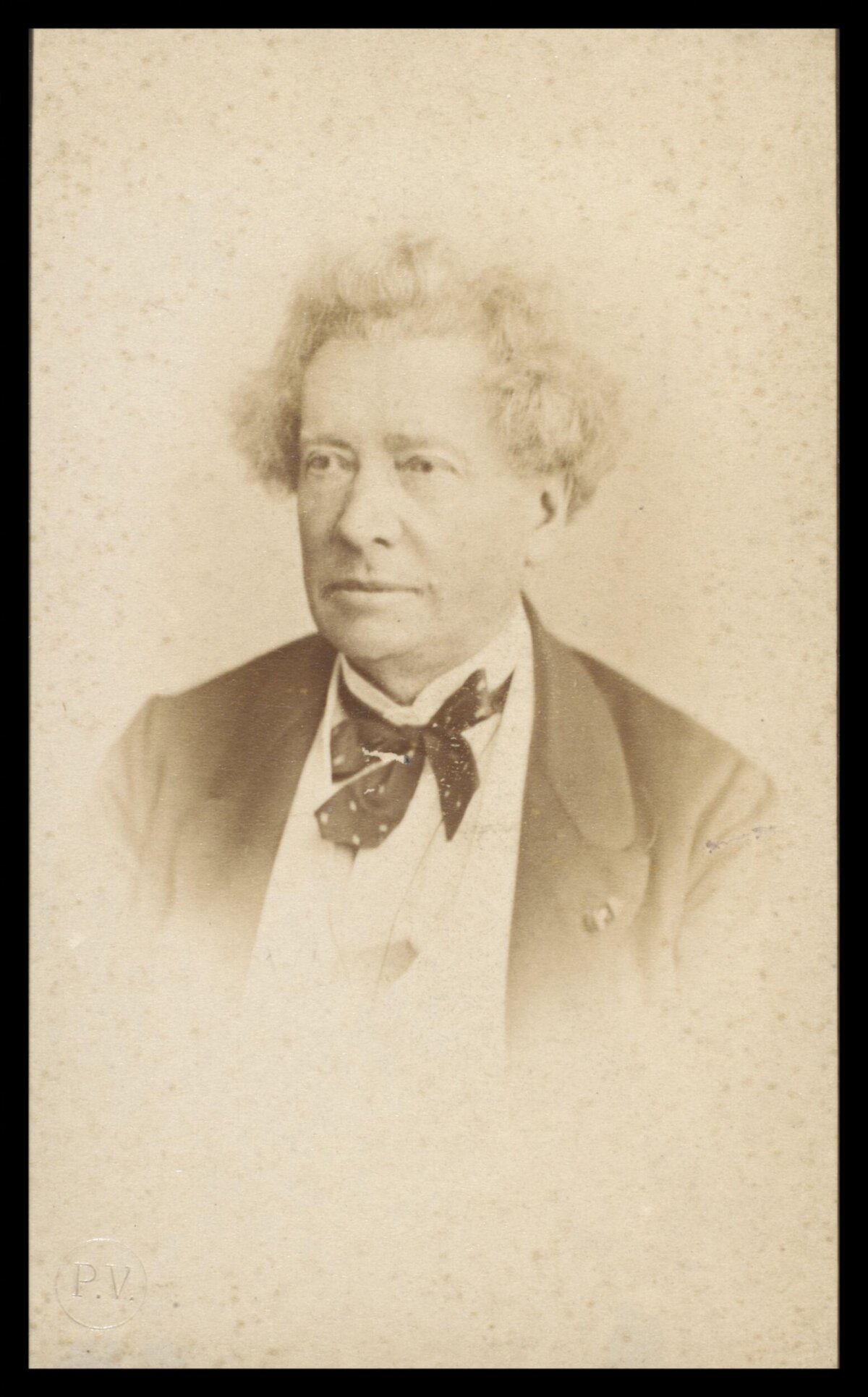 Vintage Bust Portrait of a 19th Century Man