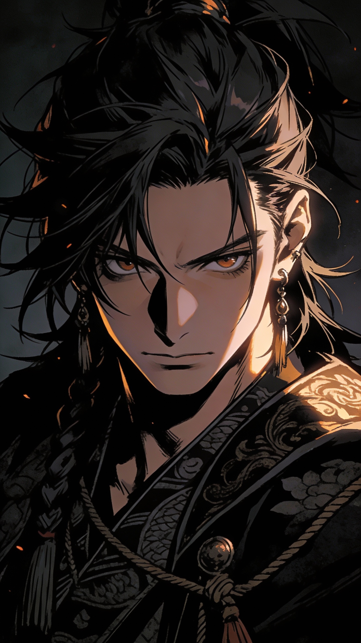 Anime Male Warrior Portrait