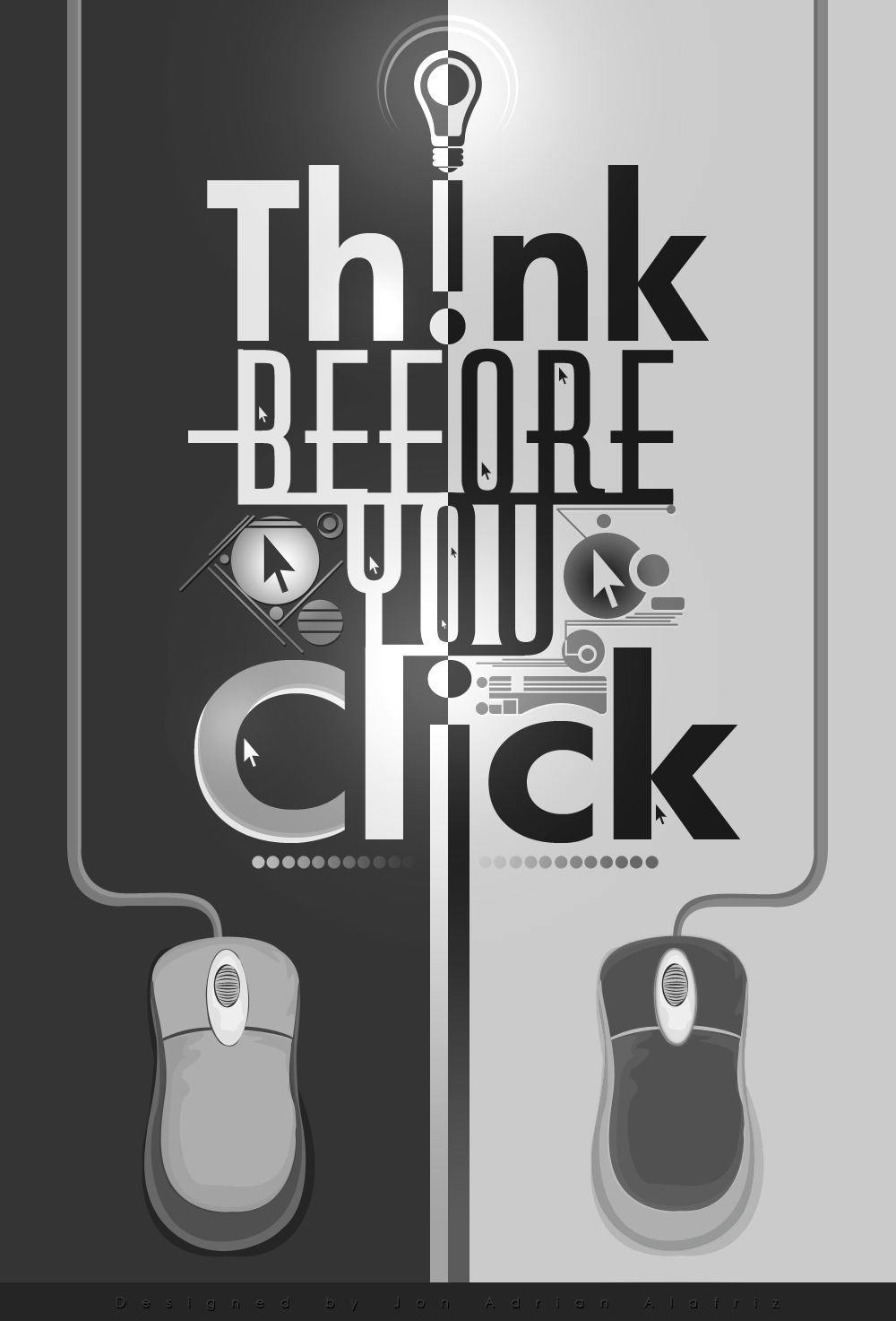 Think Before You Click Safety Poster