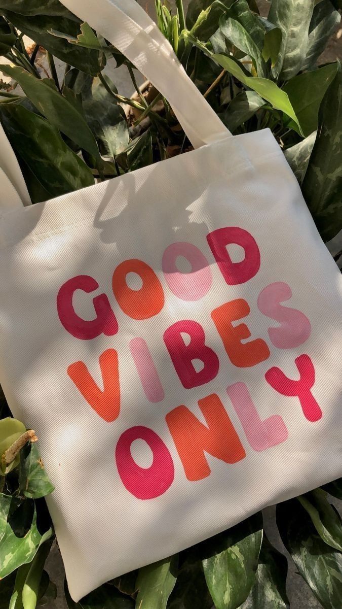 Good Vibes Only Canvas Tote Bag