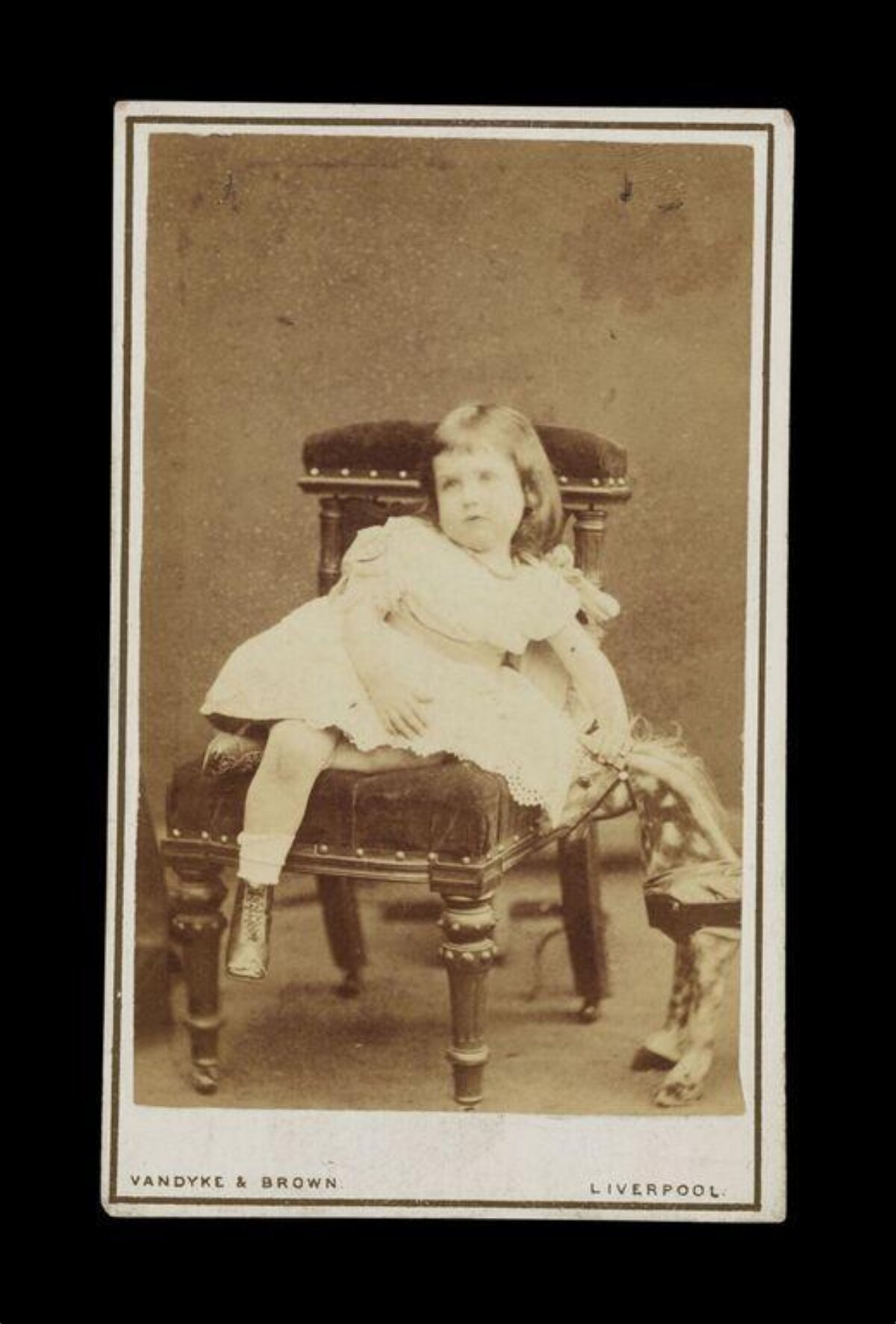 Vintage Studio Portrait of Young Girl