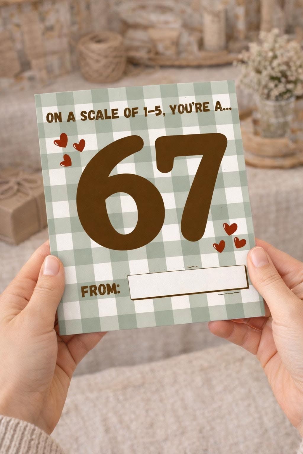 Funny 67th Birthday Greeting Card