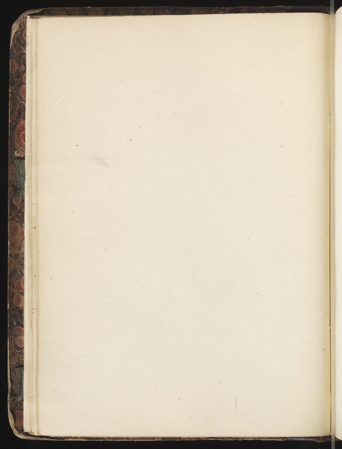 Blank Page of Old Bound Book