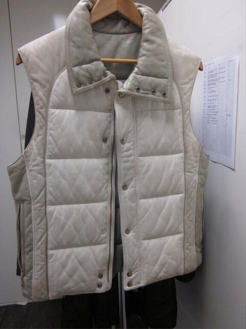 Off-white Quilted Padded Leather Vest