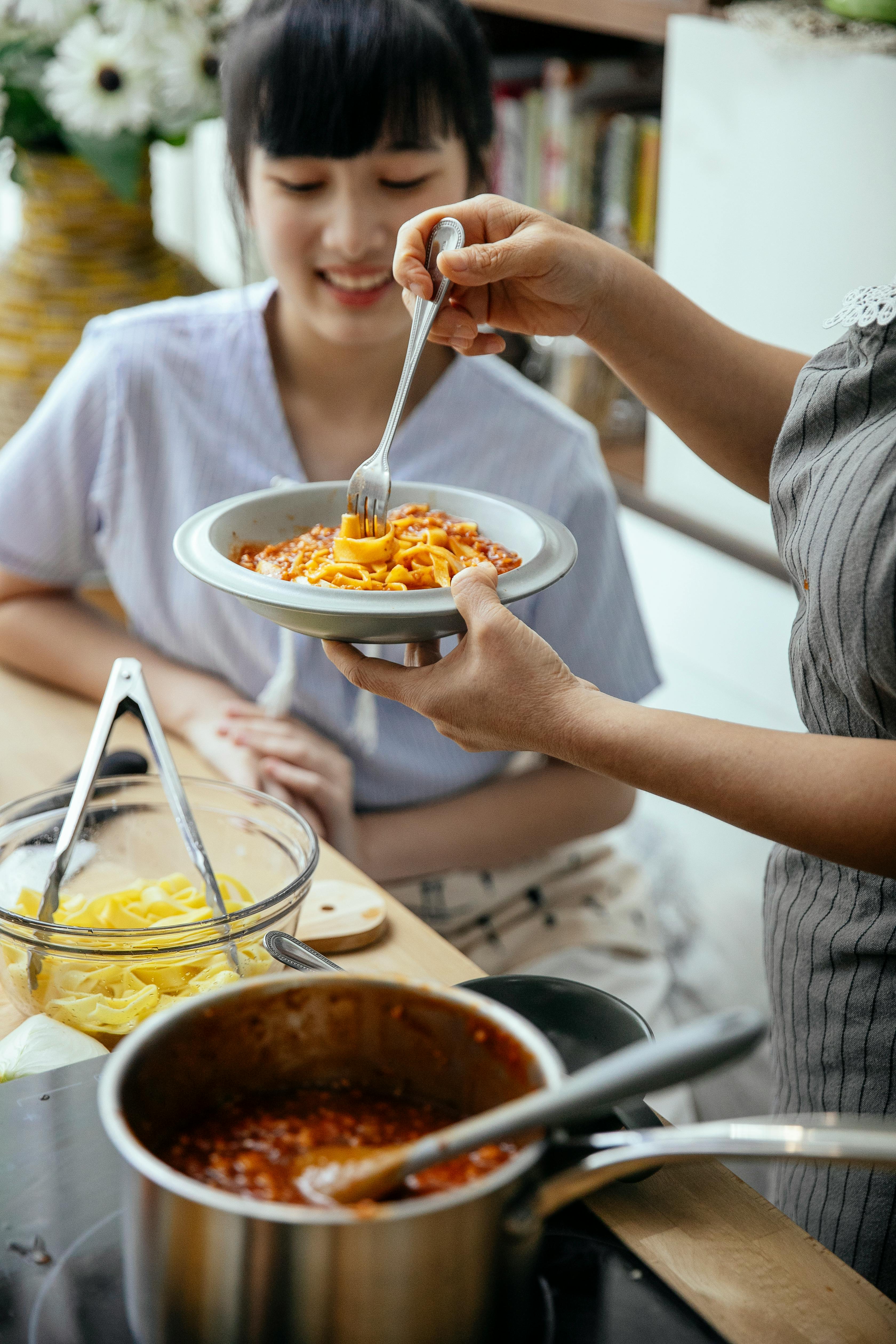 Serving Homemade Pasta