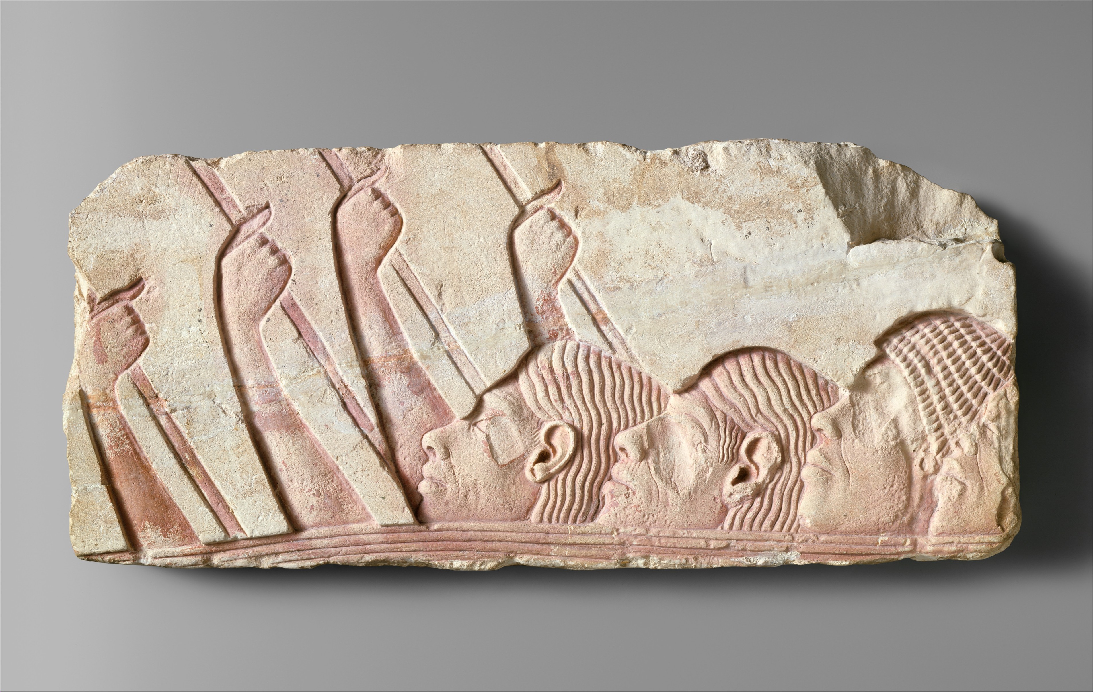 Ancient Egyptian Procession Stone Relief