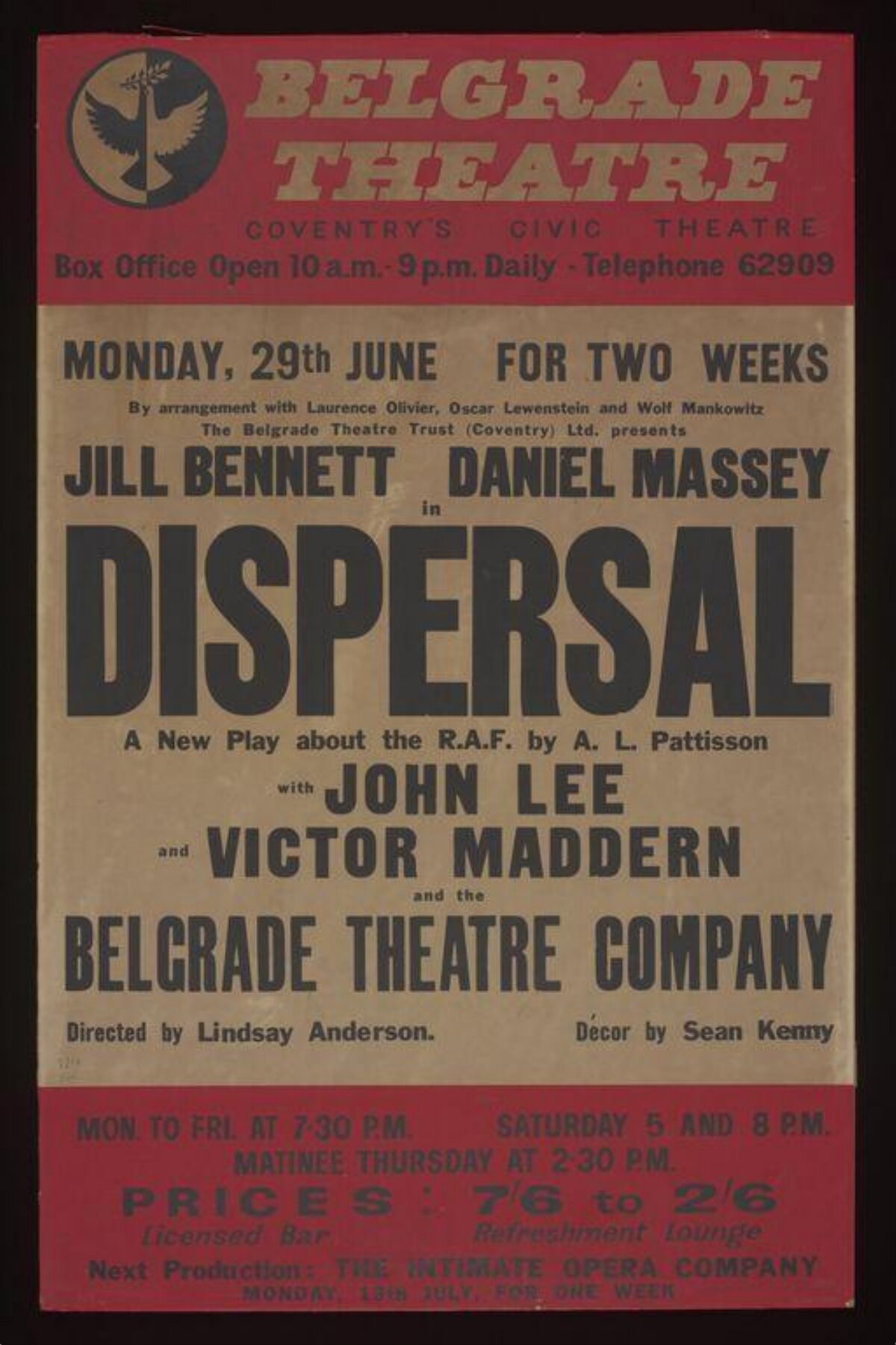 Belgrade Theatre Dispersal Play Poster