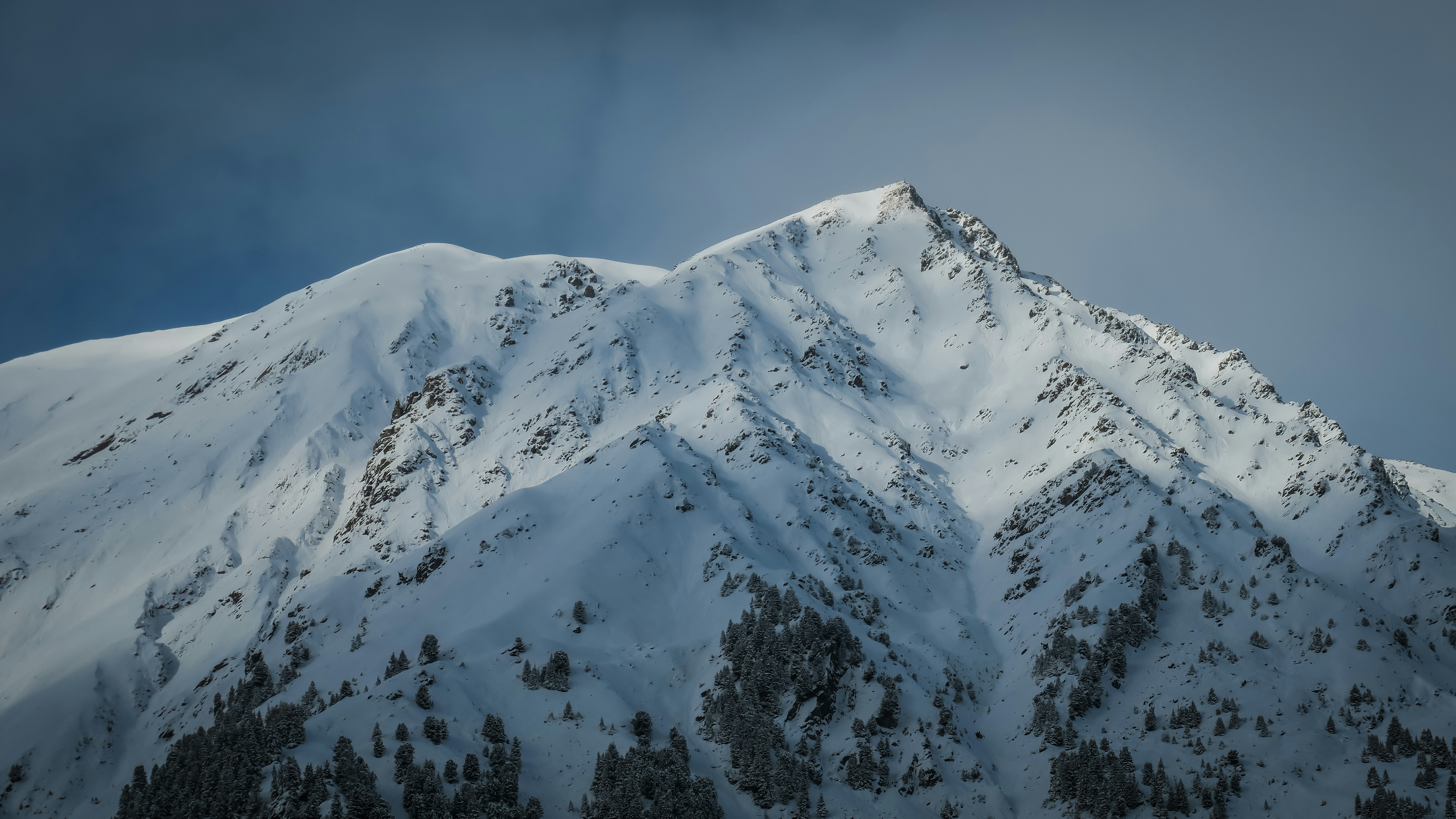 Snow-covered Mountain Peak