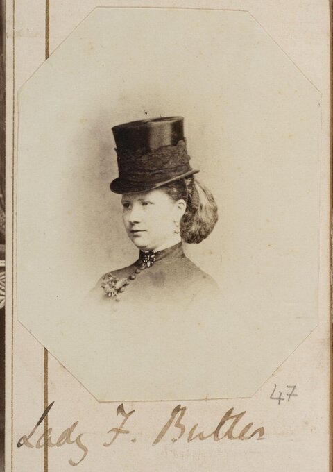 Vintage Portrait of Lady F. Butler