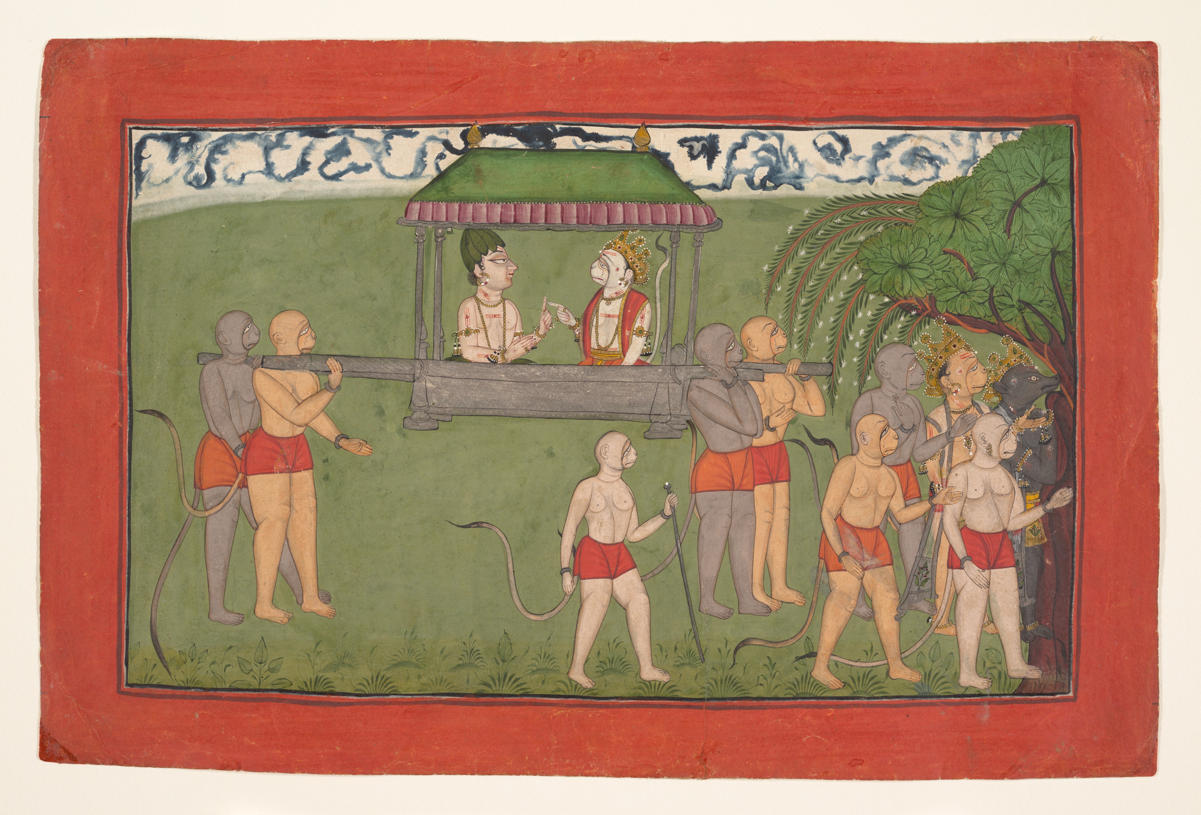 Indian Ramayana Miniature Painting