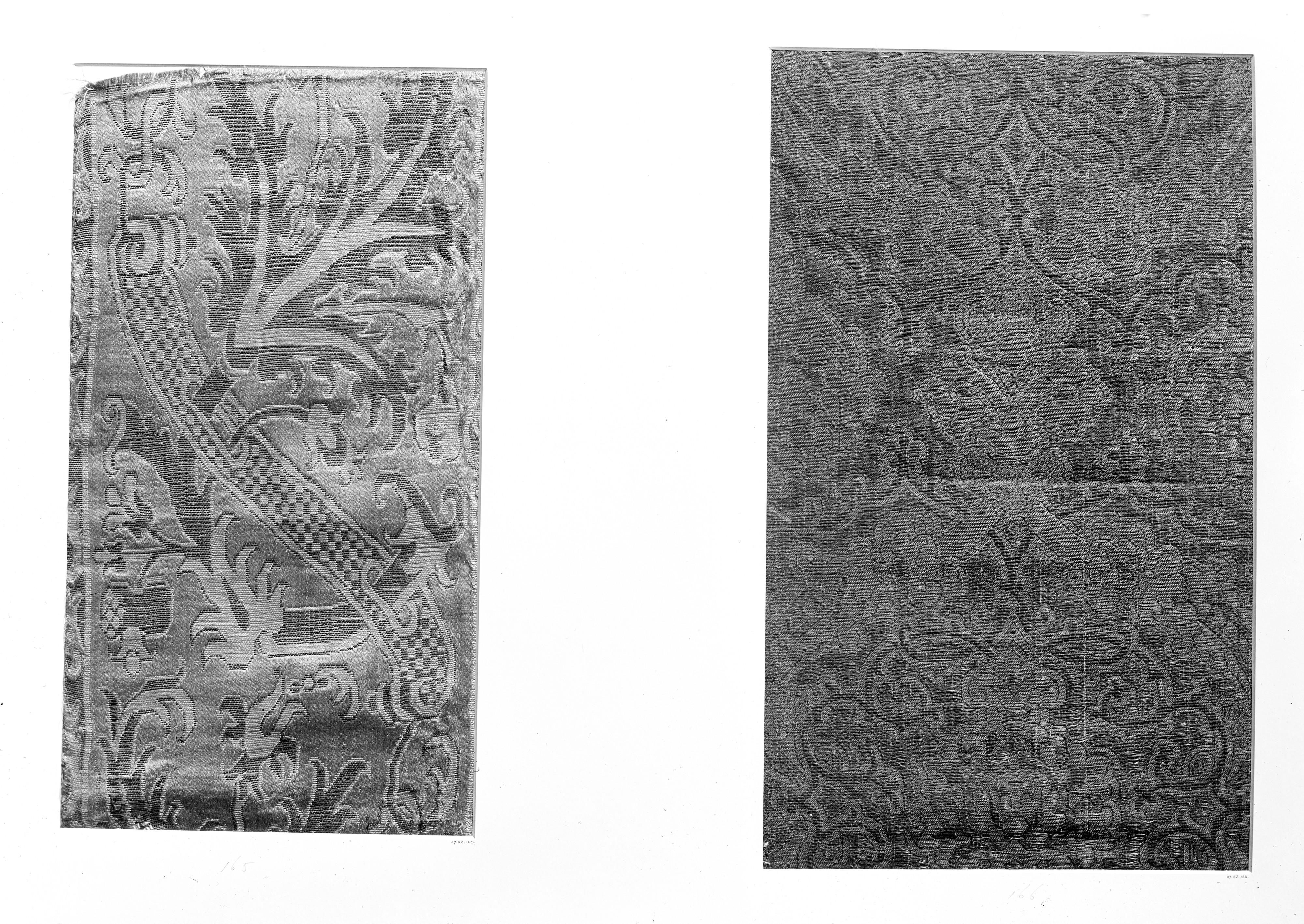 Two Antique Woven Fabric Samples