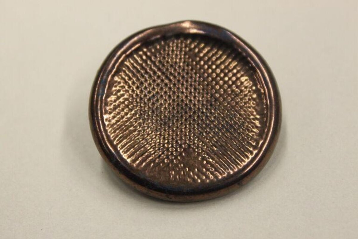 Textured Round Copper Disc