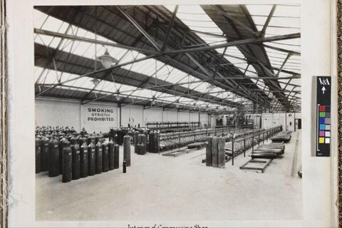Interior of Vintage Compressing Shed
