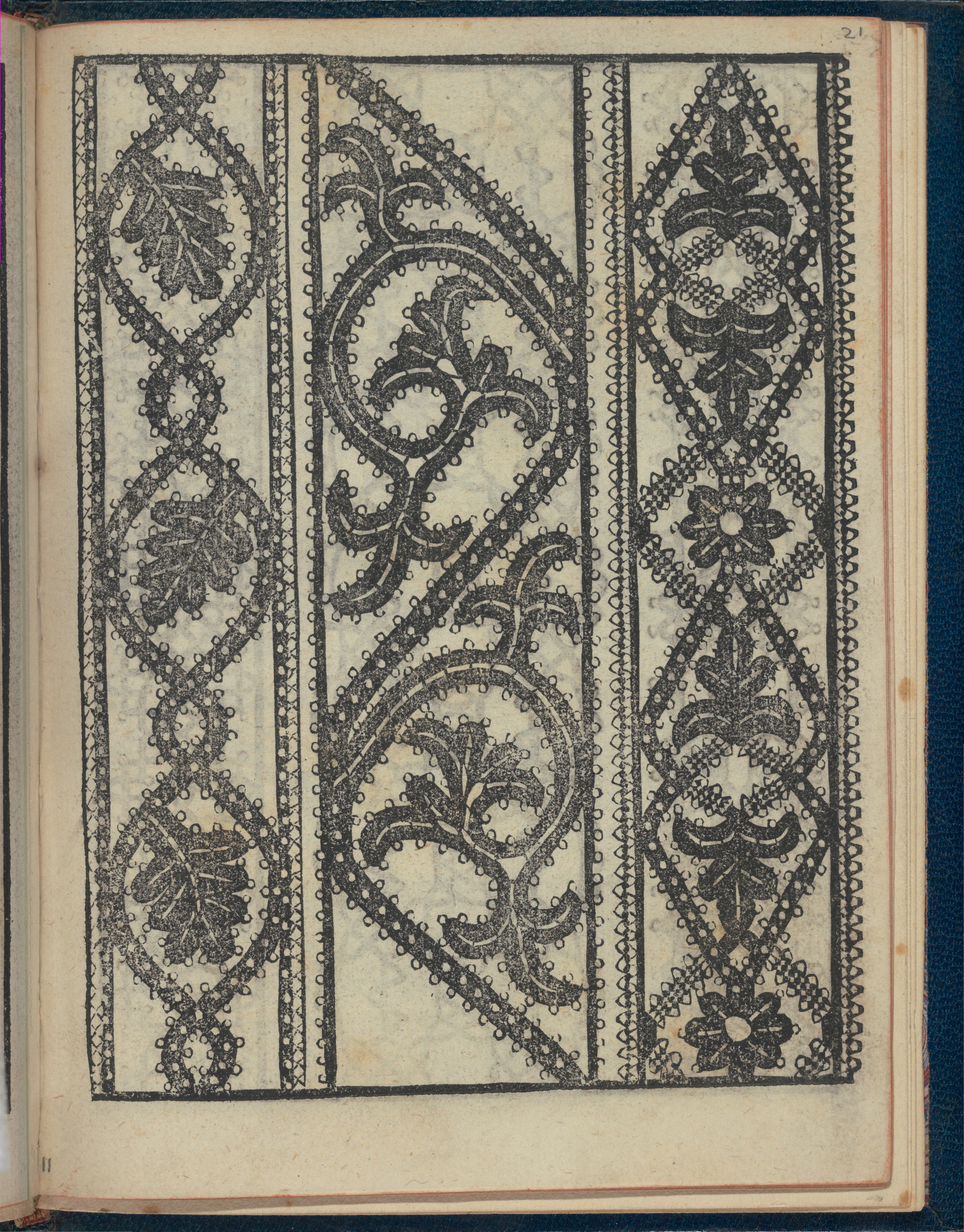 Vintage Blackwork Embroidery Pattern