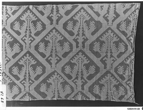 Antique Geometric Pattern Textile Fragment