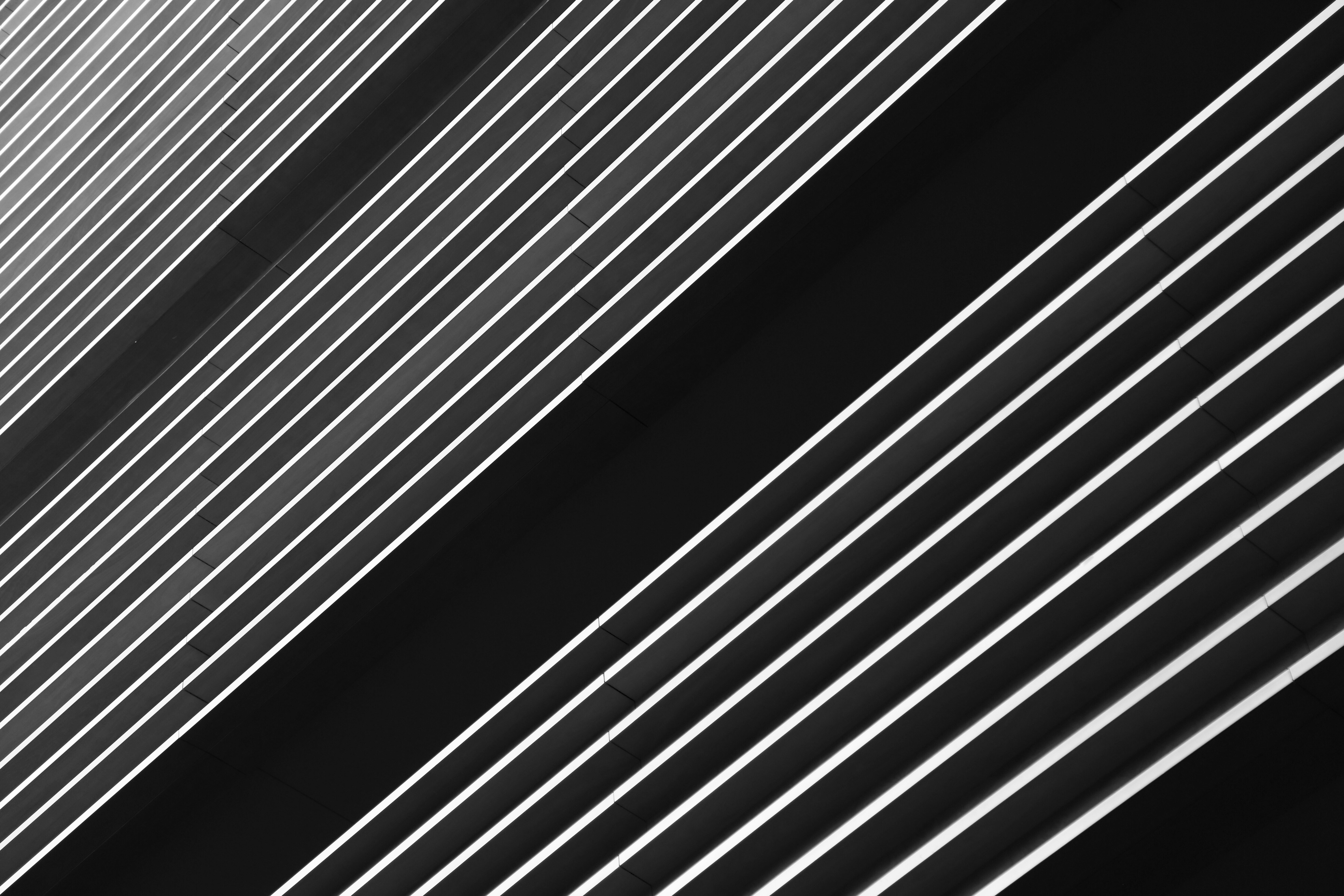 Black and White Diagonal Architectural Lines