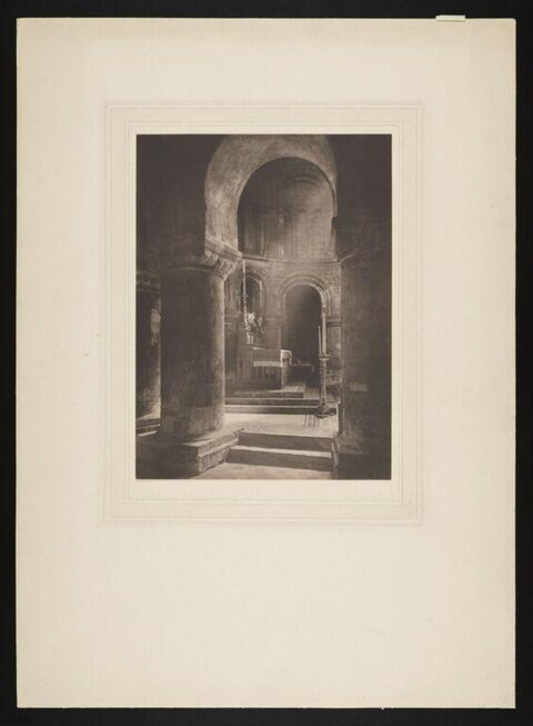 Vintage Church Interior View