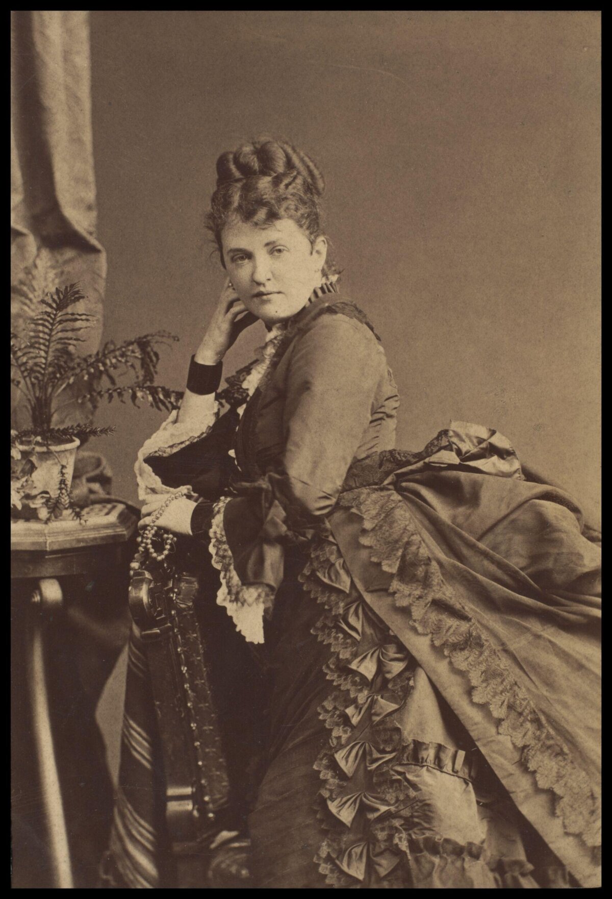 Victorian Woman Studio Portrait