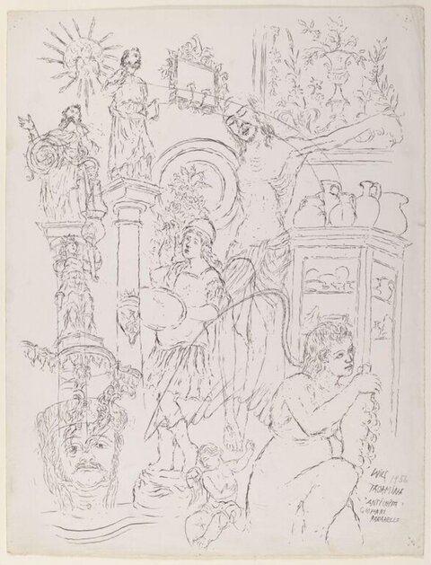 Antique Figure Studies Sketch