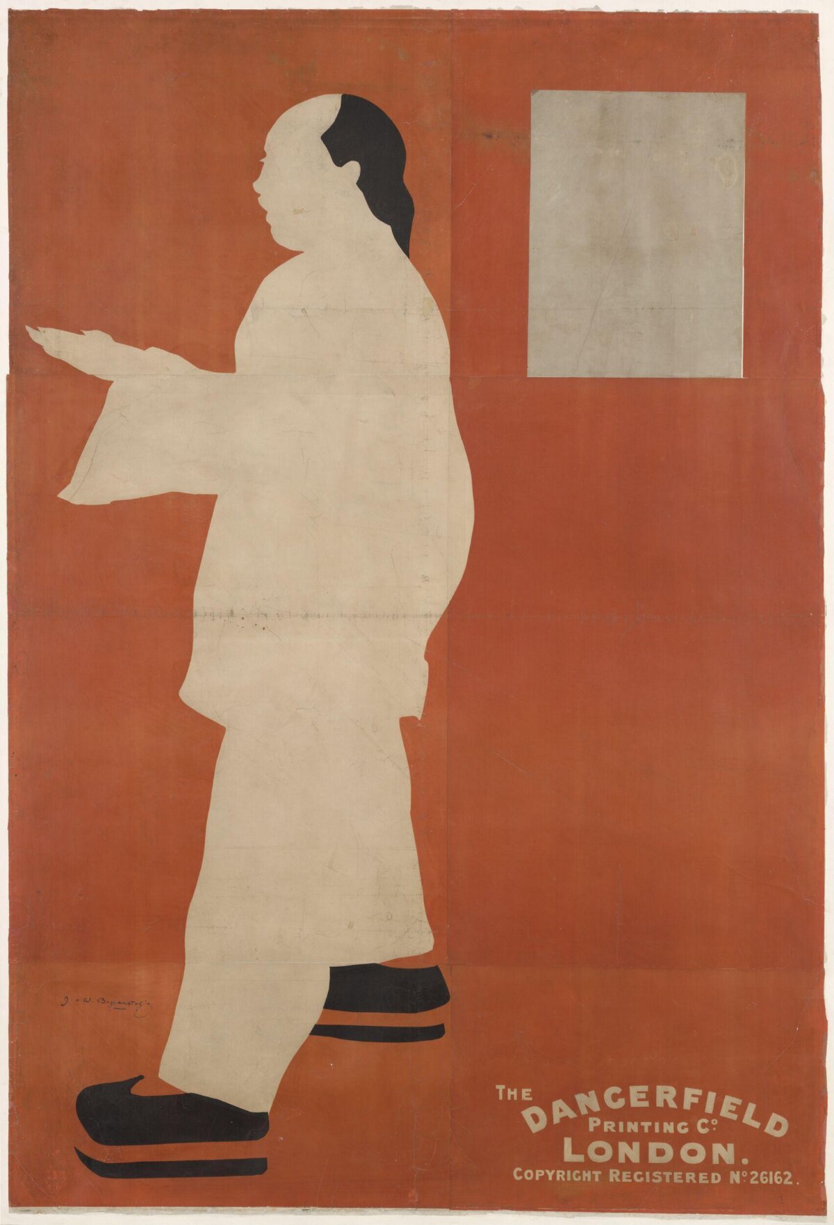 Vintage Dancerfield Printing Chinese Man Poster