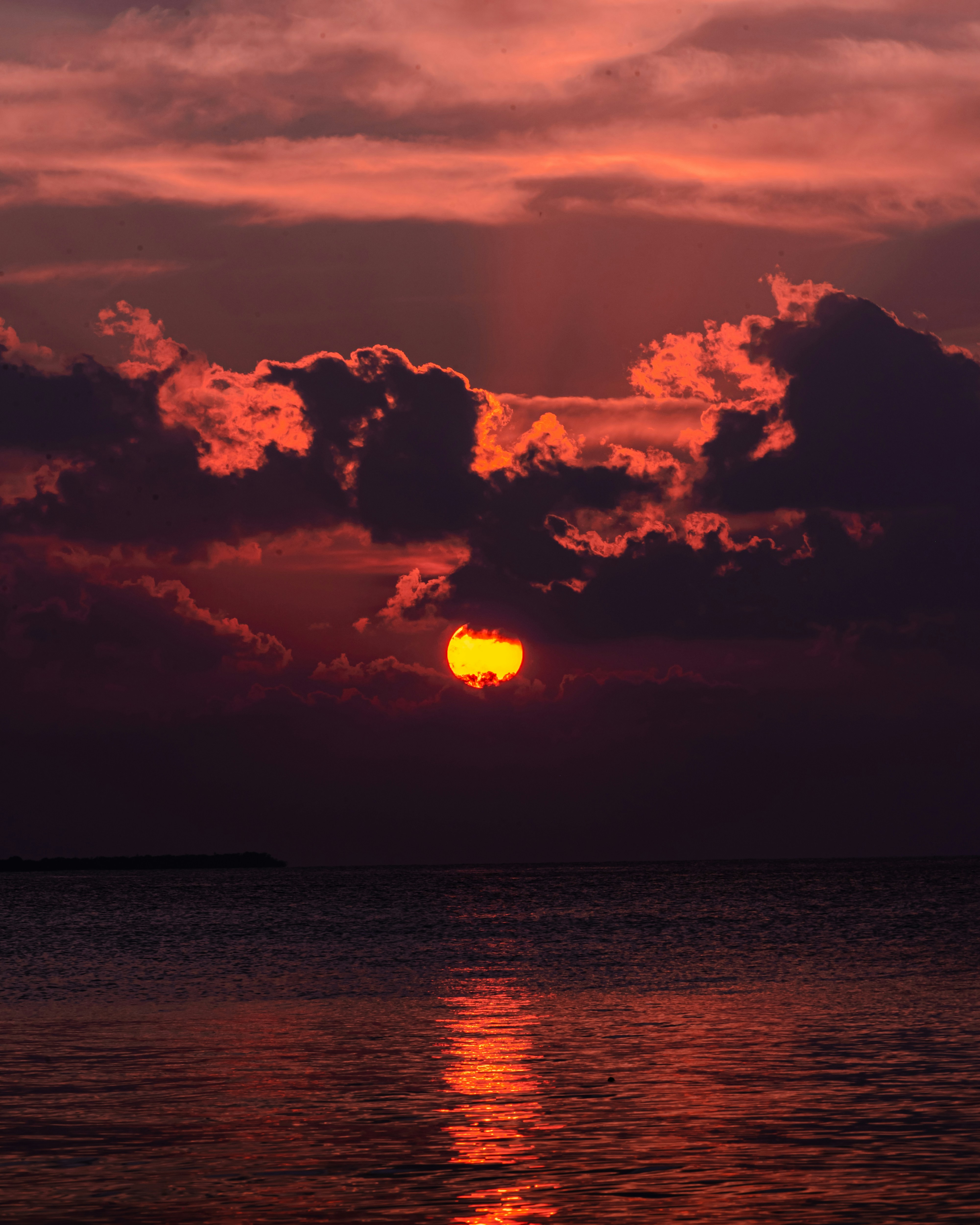 Sunset Over Calm Sea