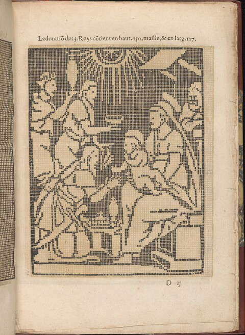 Adoration of Three Kings Cross-stitch Pattern