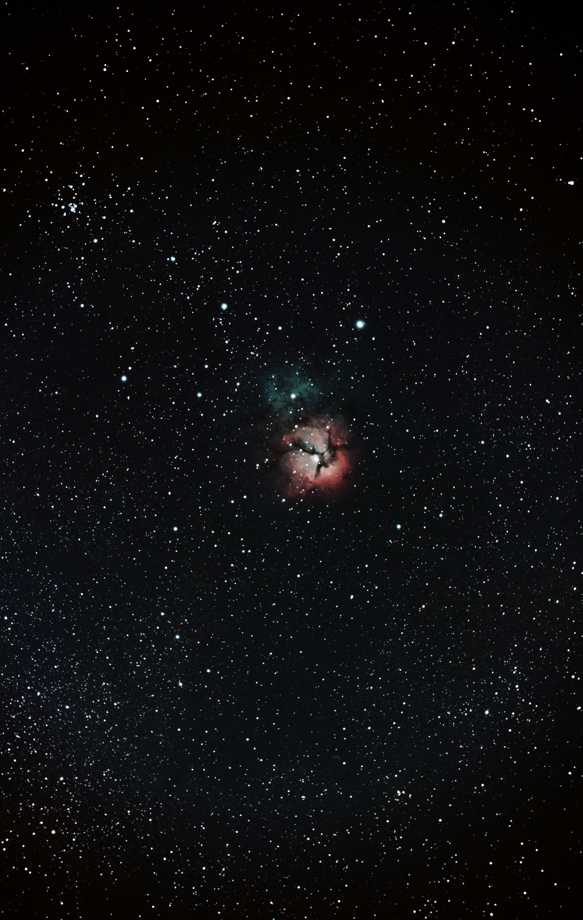 Trifid Nebula in Deep Space