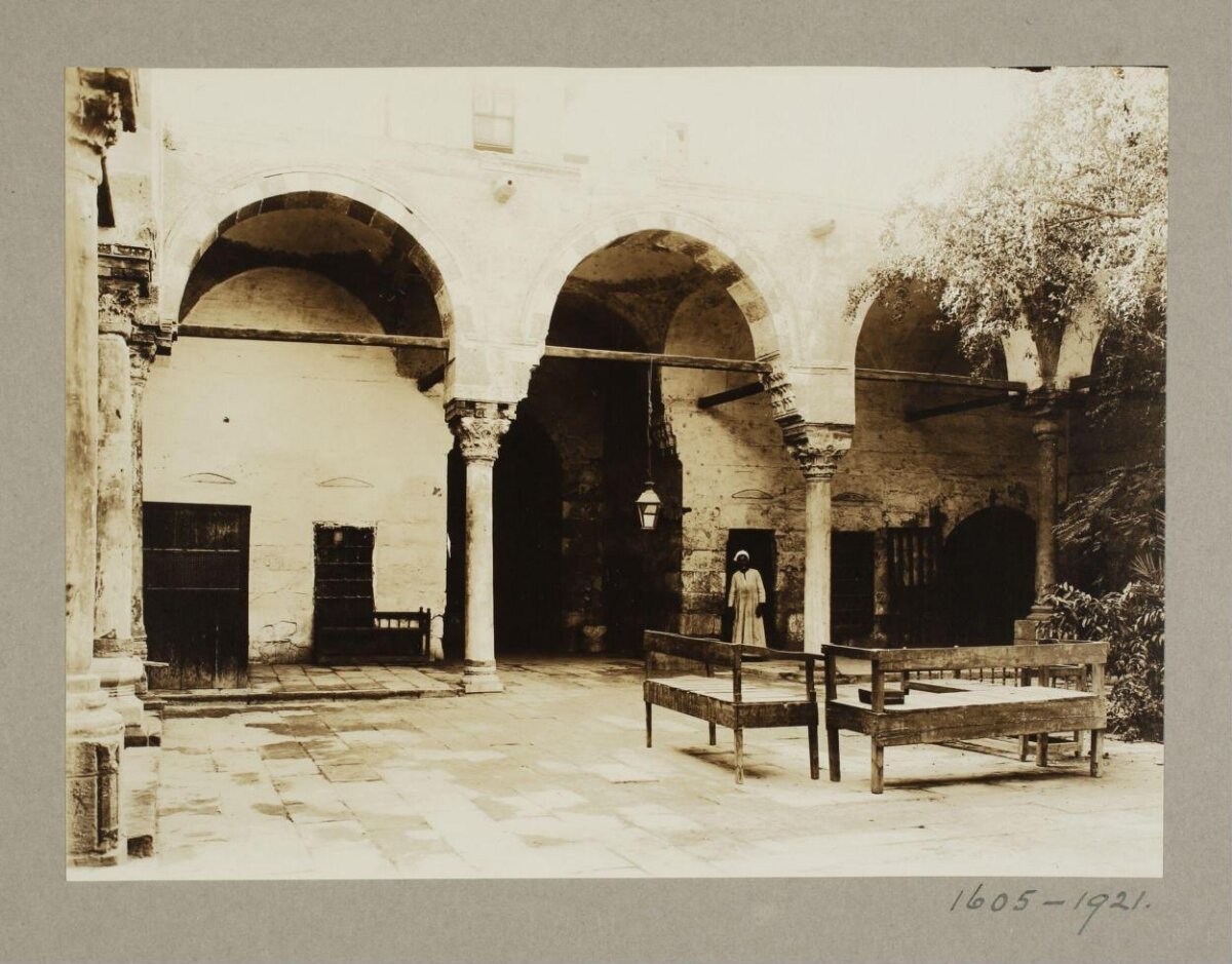 Vintage Historic Building Courtyard