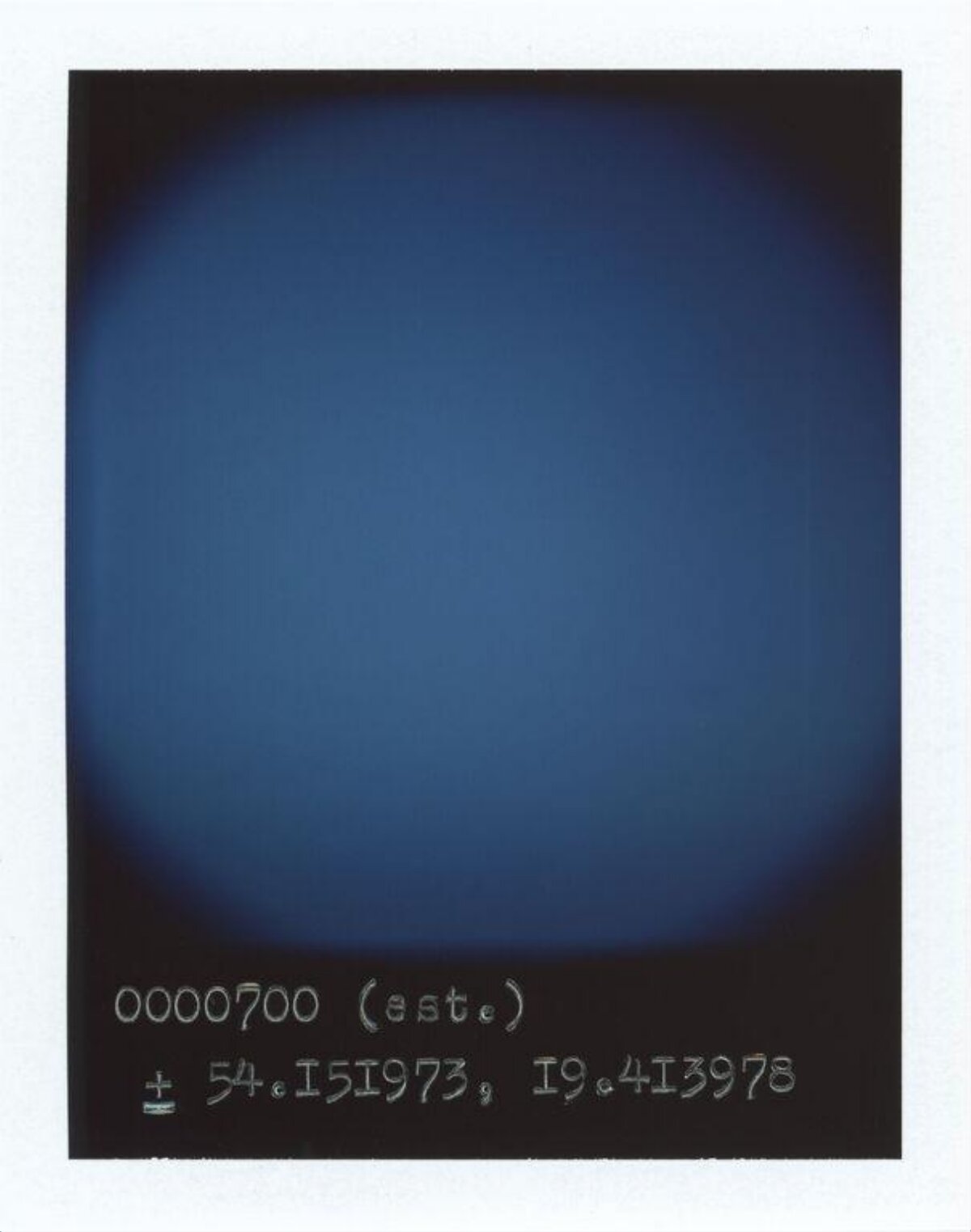 Blue Gradient With Coordinate Text