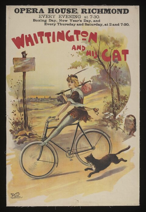 Vintage Whittington and His Cat Theater Poster
