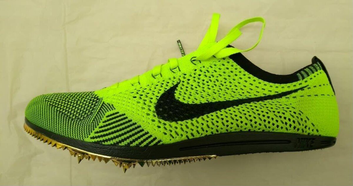 Neon Green Nike Track Spike Shoe