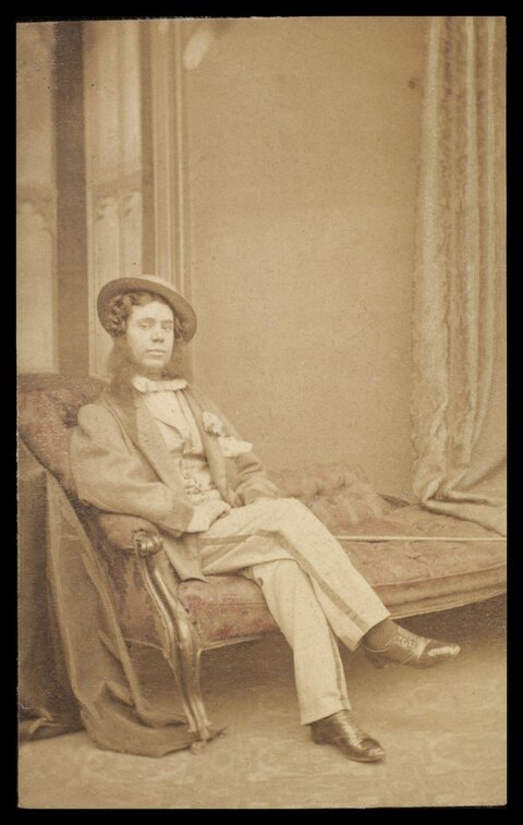 Vintage Portrait of Seated Man