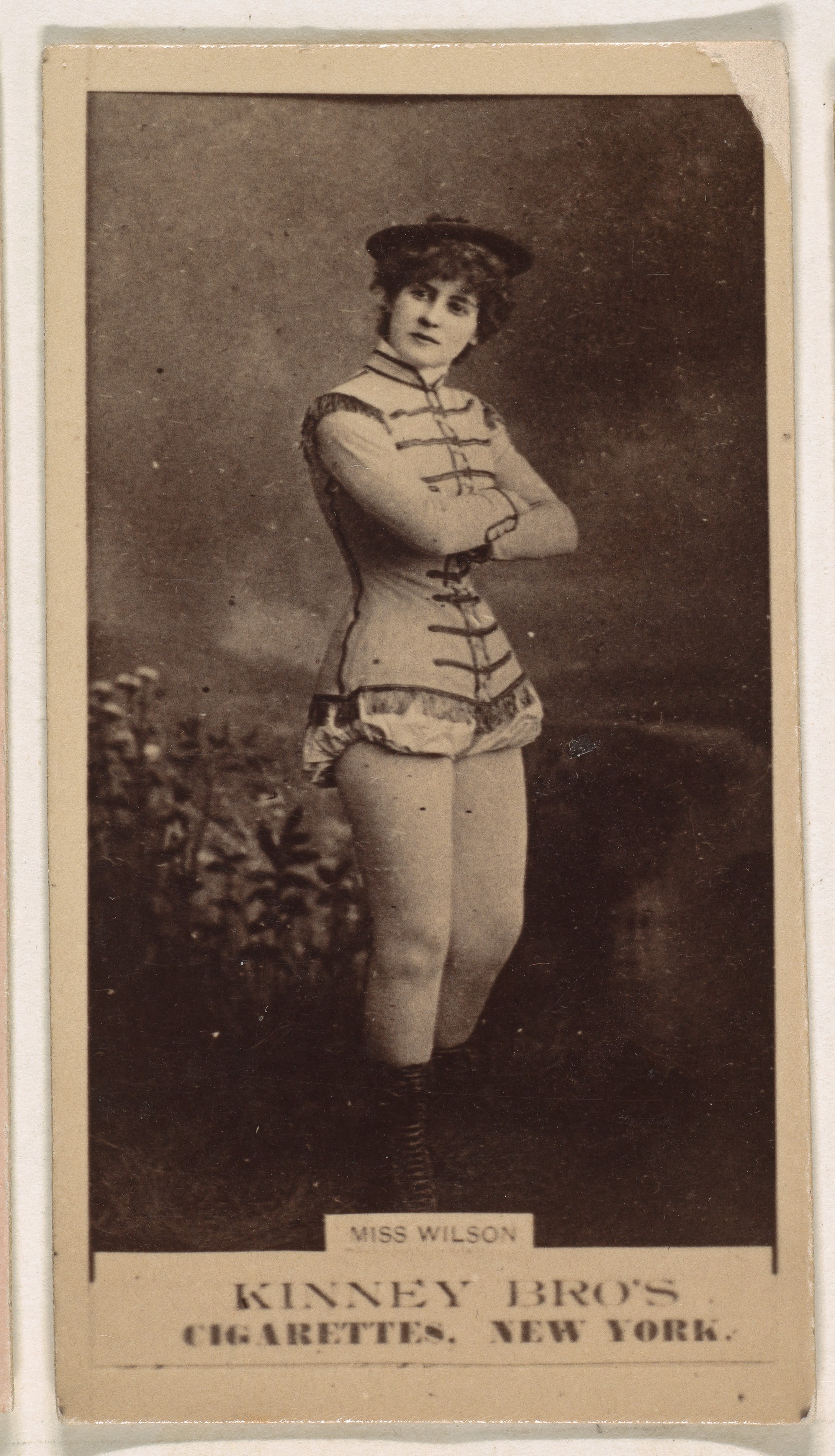 Vintage Kinney Cigarette Card of Miss Wilson