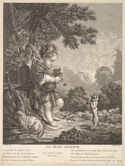 The Little Shepherd Engraving