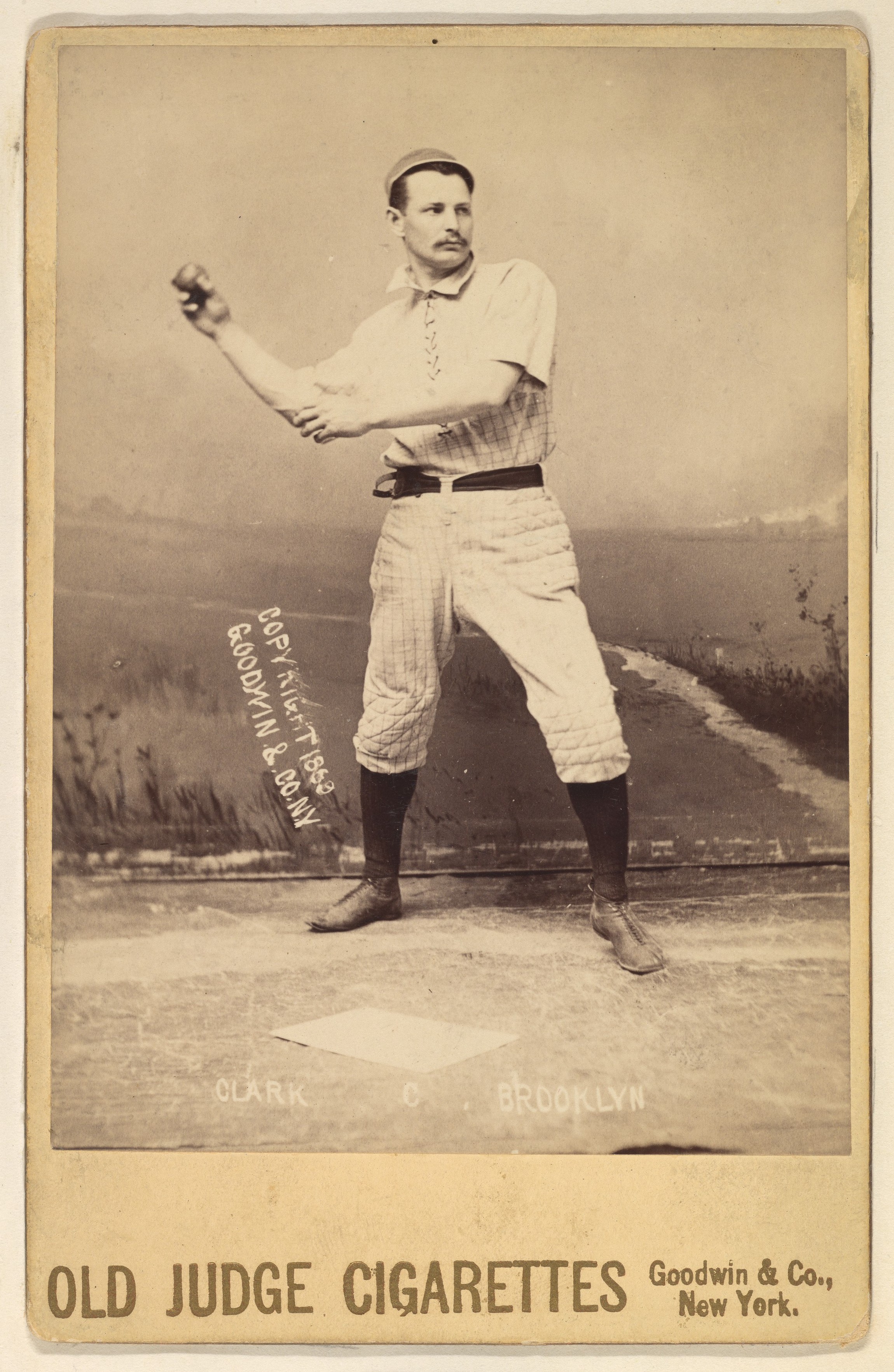 1889 Brooklyn Baseball Player Cigarette Card