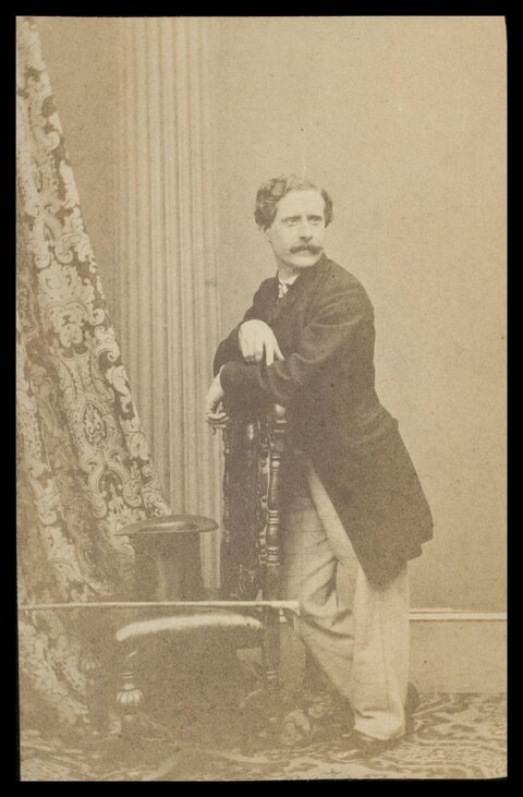 Victorian Man Studio Portrait