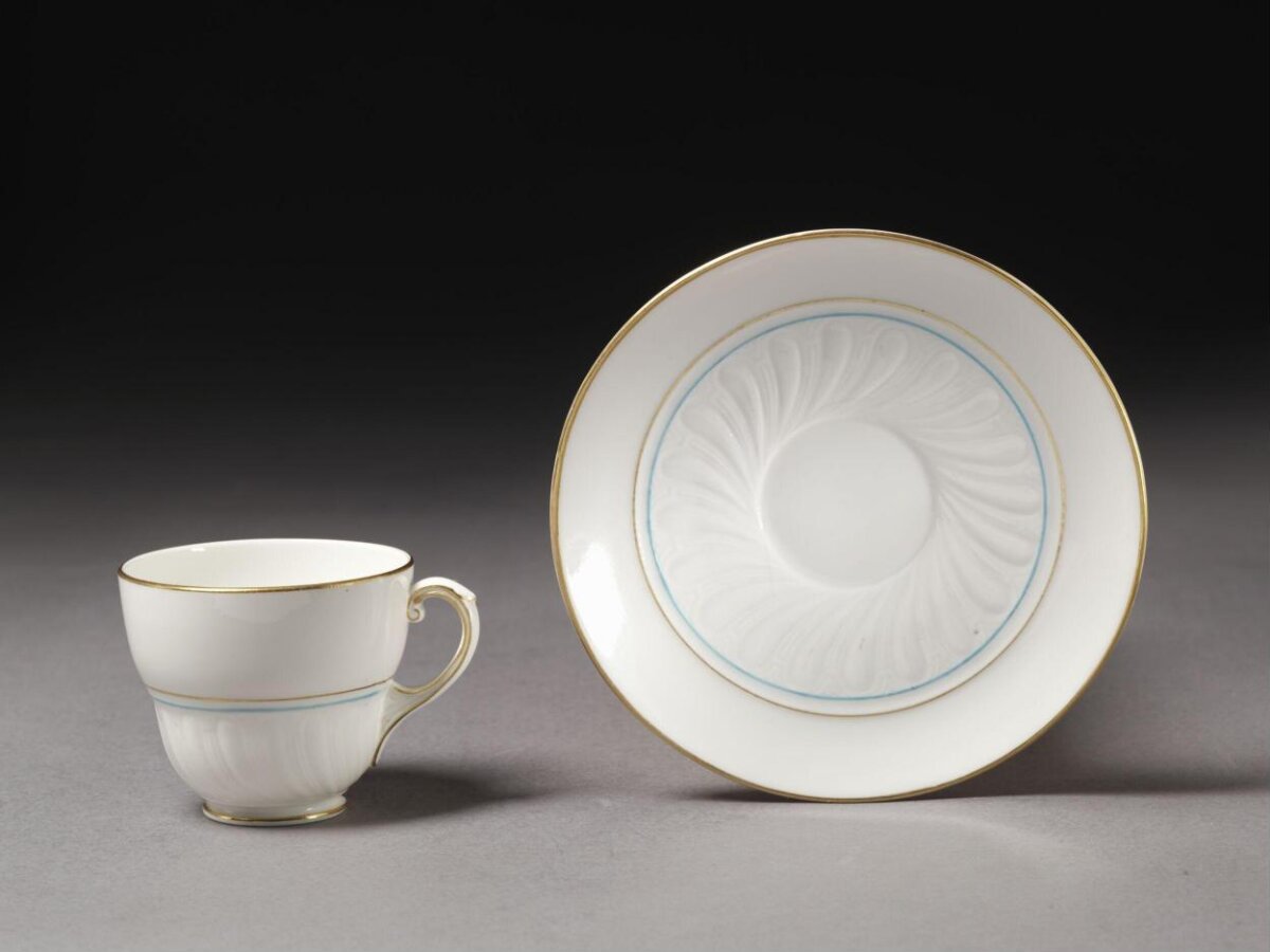 Porcelain Teacup and Saucer