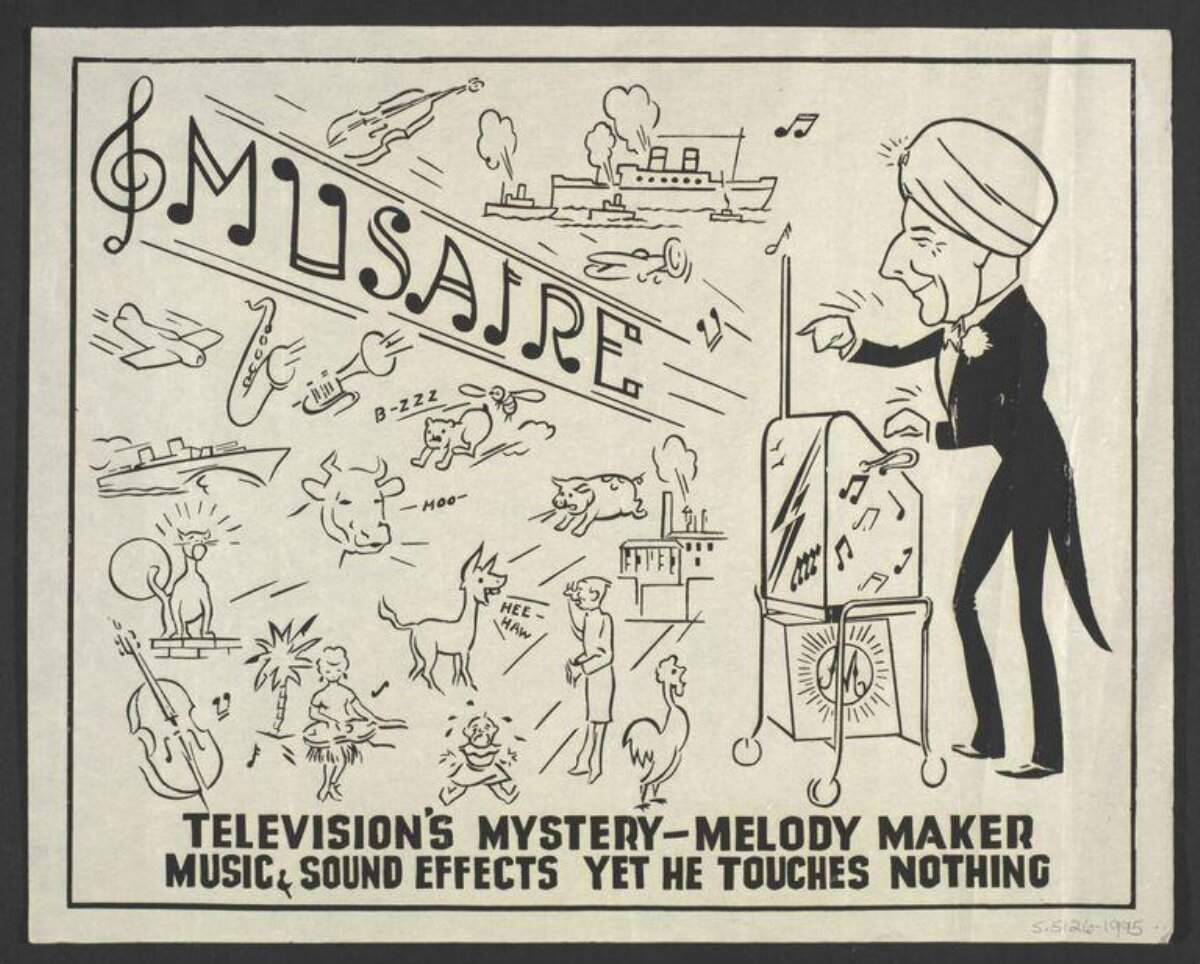 Vintage Musaire Mystery Melody Maker Poster