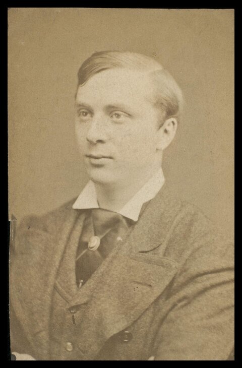 Vintage Bust Portrait of a Victorian Man