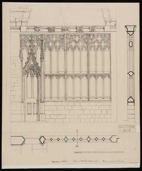 Winchester Cathedral Architectural Drawing